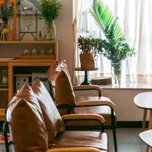 北欧布艺沙发椅小户型客厅双人实木铁艺简约现代家具组合套装