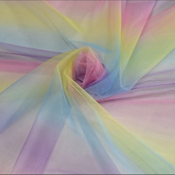 수직 무지개빛 망사