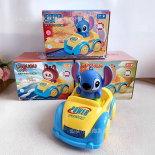 Stilomimi Cartoon Electric Universal Car Children's Light Music Capi Toy Car Cross-Border Foreign Trade Toys Wholesale