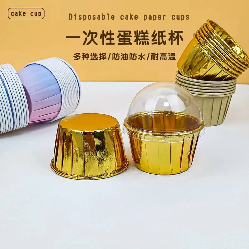 Толстые золотые и серебряные кексы кексы, рулонные стаканчики, маффин, инструменты для выпечки, жаростойкие, маслостойкие, марфенские чашки, рулоны, чашки