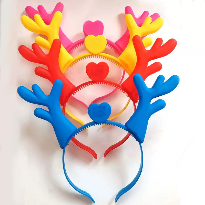 Amazon comercio exterior concierto brillo animador cabello tocado de cuerno de buey para niños corpos de cabello jardín de infantes