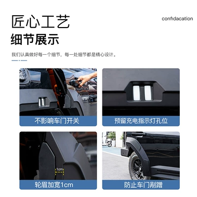 G700 Widened Wheel Arch Blackening: Wheel eyebrow
