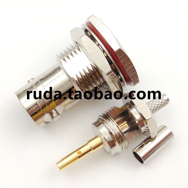 BNC-KY-1.5 KY3 50 옴 연장 방수 50-1.5 RG316 와이어 압착 유형 BNC 여성