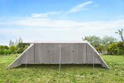 PINNACLE Outdoor Group Building Super Large A Tower Canopy Tent Outdoor Large Camping Rainproof Sunscreen Awning (Çadırlar) - khaki-more-than-8-people