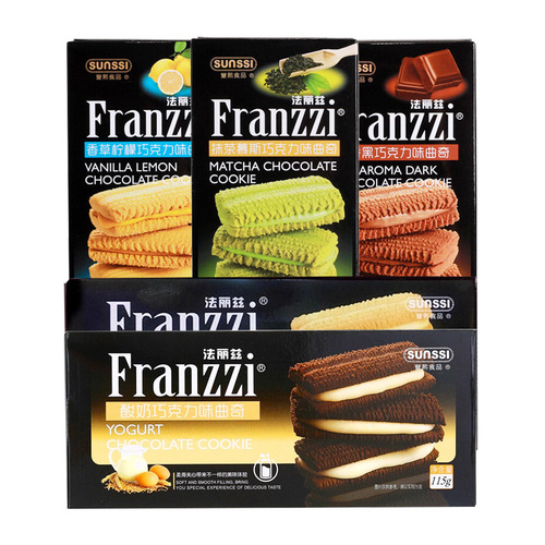 Farez Aromatic Dark Chocolate Cookie 115g Matcha Chocolate Yogurt Multi-flavor Snack Food Wholesale