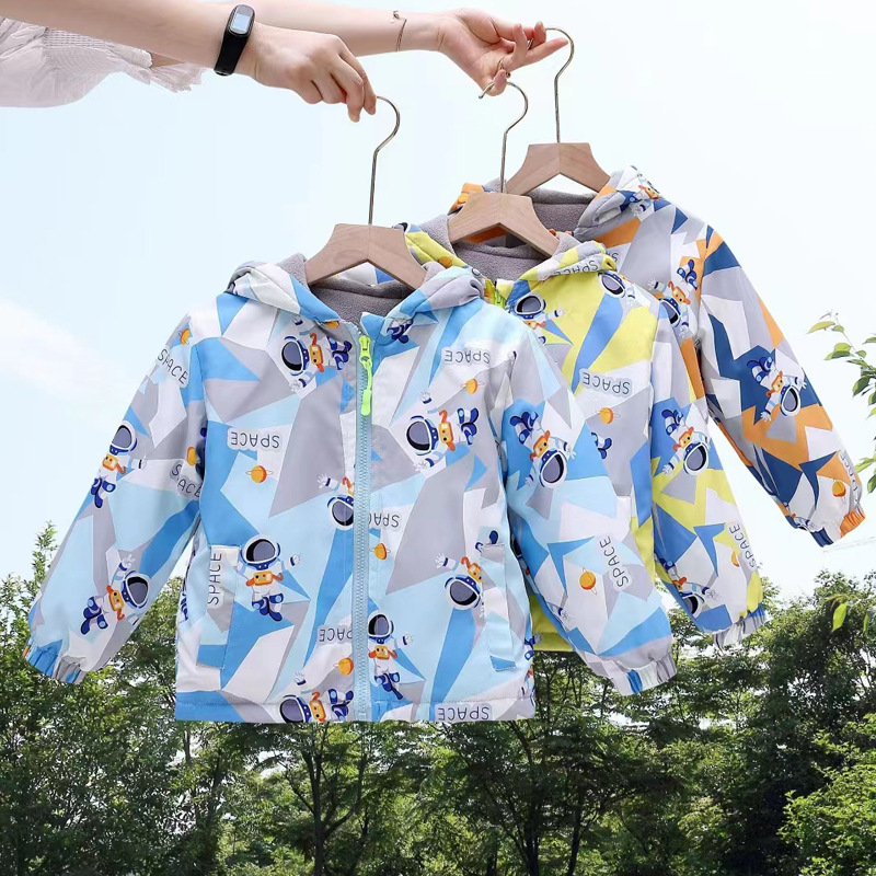 Cross-border children's assault clothing fleece-lined boys and girls children thickened one fleece fleece autumn and winter coat wholesale