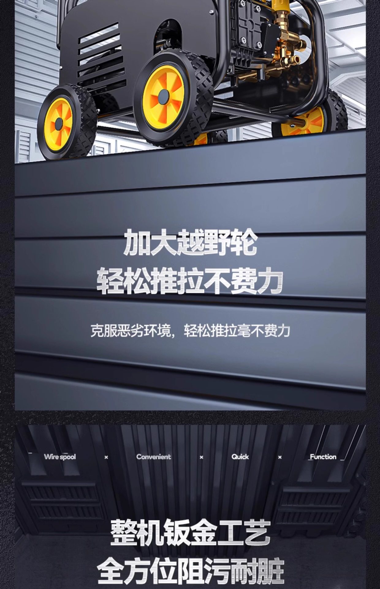 Delixi Car Washing Machine 220V Commercial High-Pressure Cleaning Machine Household Garden Water Pump High-Power Powerful Floor Cleaning Water Gun