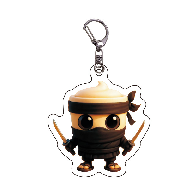 Douyin Hot Terrier, montañas extranjeras, mares y mares, Acrylic, bestias extrañas, llaveros abstractos divertidos, colgantes, regalos de celebridades de Internet