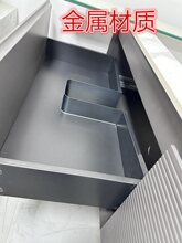 抽屉U型下水槽金属橱柜浴室柜抽屉下水口装饰挡板铝合金U型槽下水