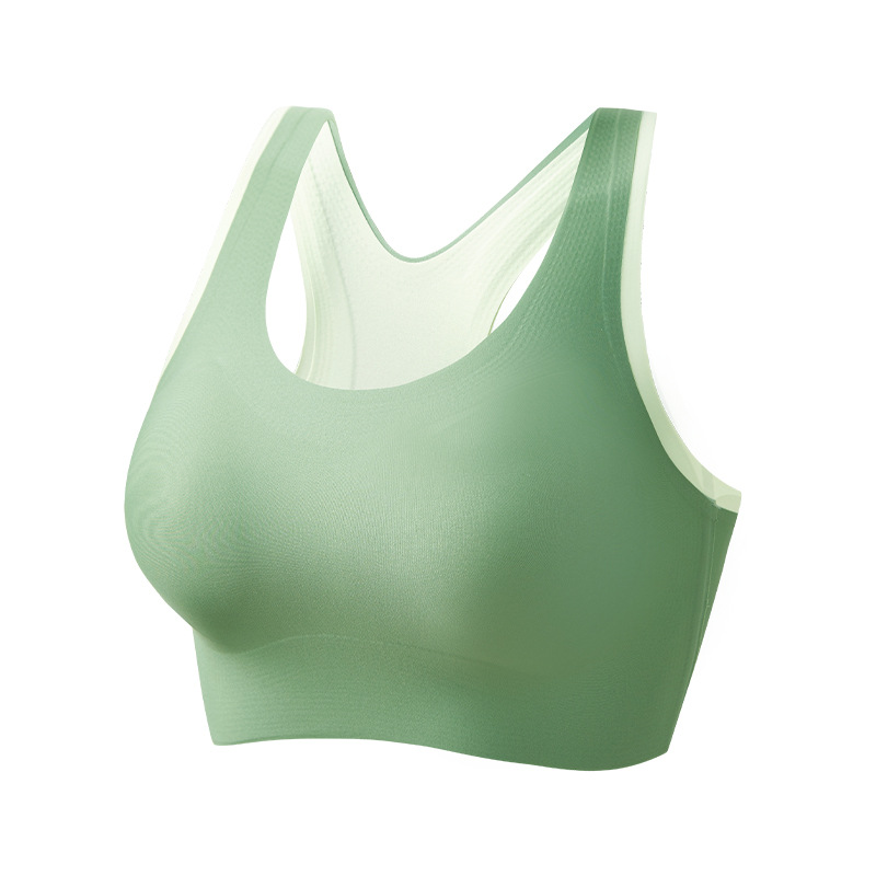 Hermoso sujetador de yoga con espalda, posavasos fijos, ropa interior deportiva integrada a prueba de golpes, chaleco ajustable para correr y fitness