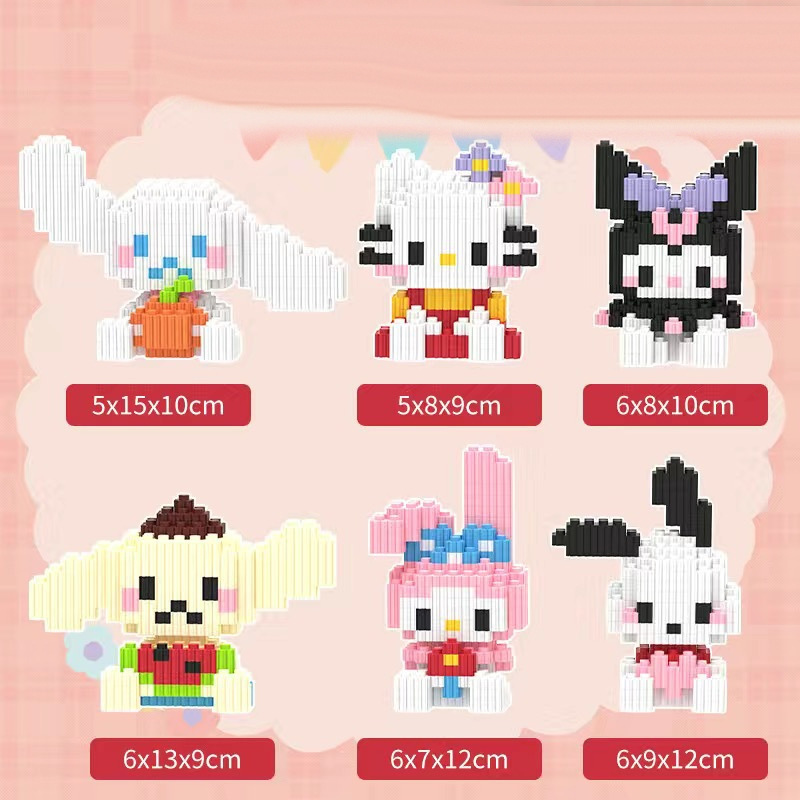 Kulomi Meletti Series Bloques de construcción Bear Bloques de construcción al por mayor Juguetes al por mayor Regalos para niños y niñas Muñecas hechas a mano