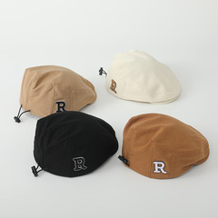 寶寶韓版帽子春秋新款洋氣百搭貝雷帽男童鴨舌帽女童可調節前進帽