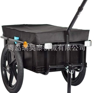 定制可拆卸货物自行车拖车户外骑行后挂式货运车斗单车牵引工具车