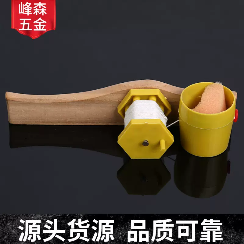 厂家供应墨斗手摇式墨斗批发木工画线器木工工具自动划线器墨斗