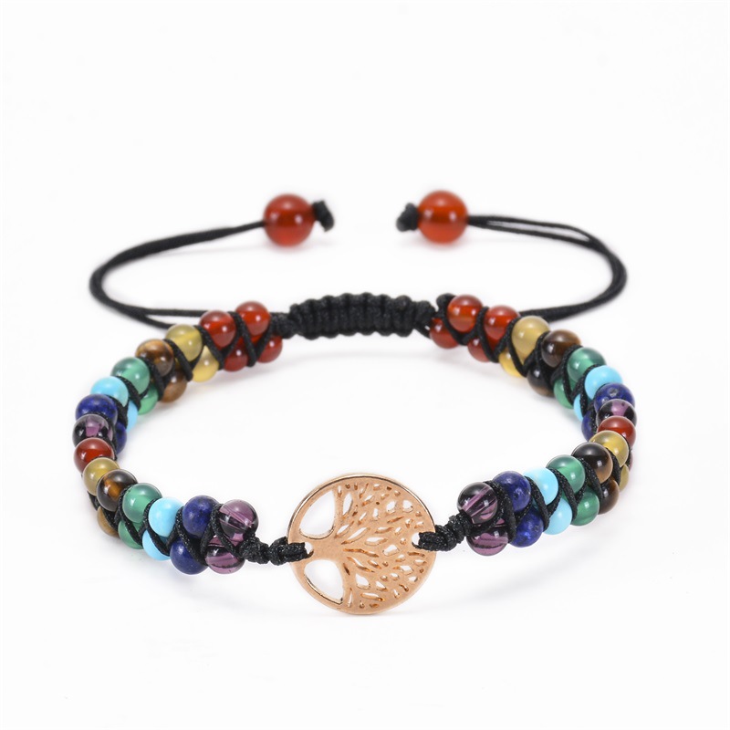 Casual Lucky Tree Natural Stone Bracelets display picture 1