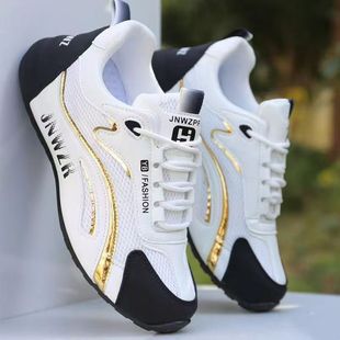 Men's Shoes 2025 Summer New Lightweight Sports Casual Shoes Breathable Anti-Odor Mesh Shoes Thick Sole Versatile Dad Shoes