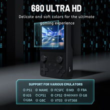 外贸新品X5掌上游戏机IPS3.5寸开源机复古游戏PS1街机，GBA,FSC