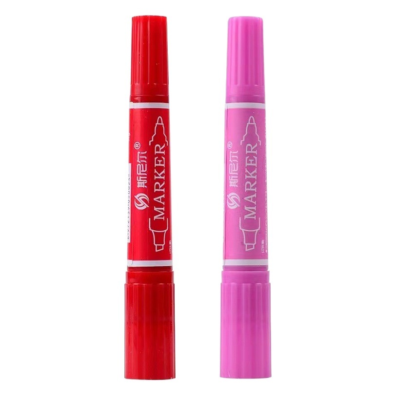 Snier Color Marker Double Head Inkable 40 Color Oil Marker Children's Watercolor Pen Art Rough Brush