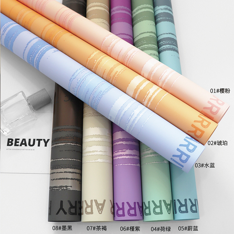 Roland amor en la puesta de sol papel de embalaje de flores inglés papel de embalaje de flores diy florista hecha a mano materiales de flor al por mayor comercio exterior