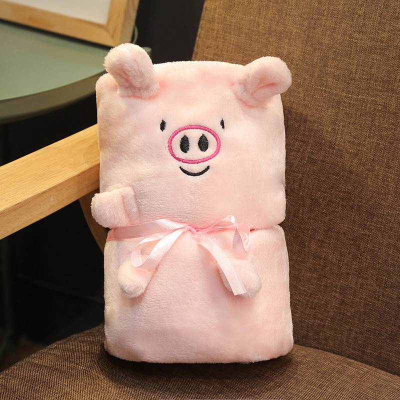 Manta de lana de coral manta rollo manta pequeña edredón manta de siesta manta de aire acondicionado Oficina estudiante cubierta pierna toalla manta de almacenamiento