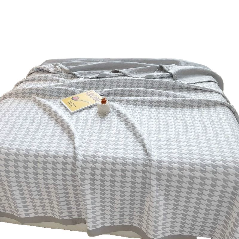 Knitted cotton duvet for office, summer sofa for sleep, towel, cool duvet