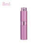 Metal transparent glossy liner, perfume, container, sprayer, spray, 8 ml