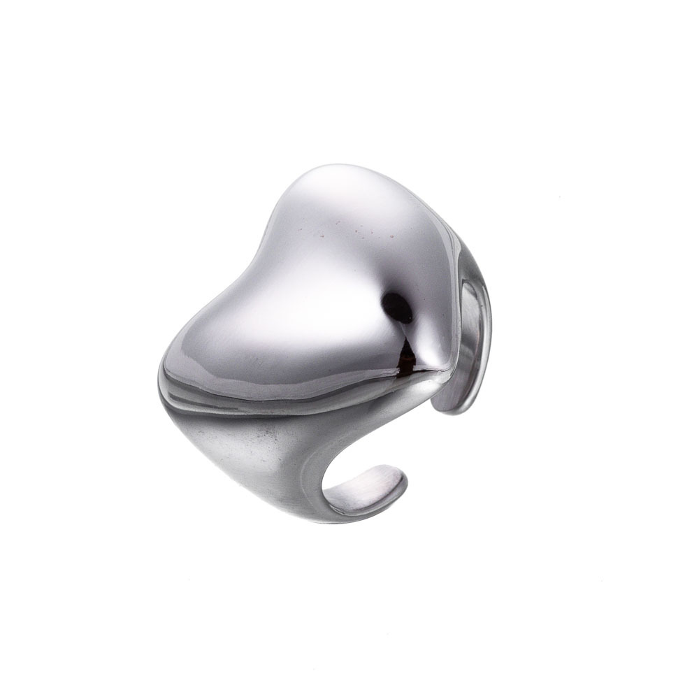 Solid Color Pattern Simple Style Classic Style Solid Color Titanium Steel Plating Women's Rings