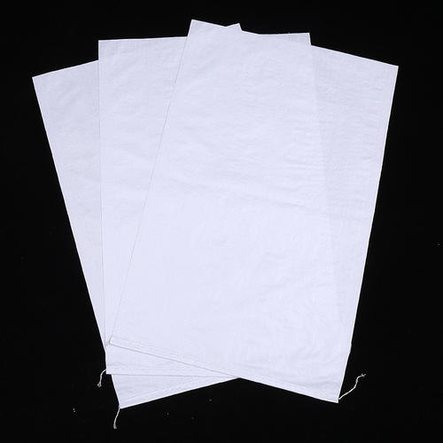 Manufacturer's white plastic woven bag, supporting manufacturer, large size packing bag, grain packaging bag customization