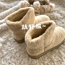 自留性价比up！温柔治愈系暖冬～泰迪卷毛毛雪地靴女冬季加绒加厚