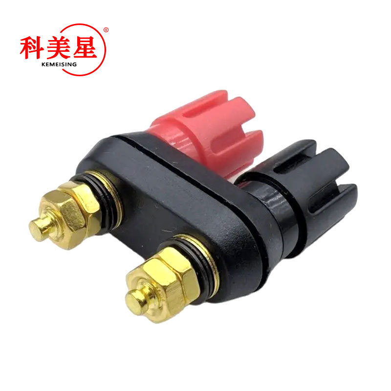 厂家直销 音响双位接线柱 镀金功放接线柱 双位接线柱 音响插座