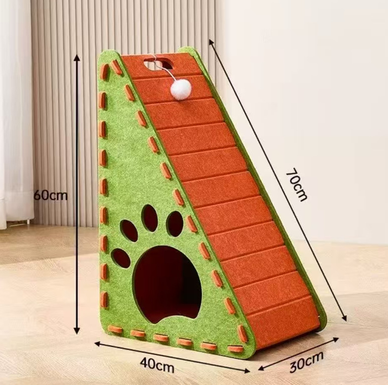 Triángulo de garra de gato extra grande - naranja