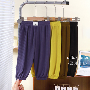 Children's Anti-mosquito Pants Summer New Baby Thin Pants Boys' Ankle-length Pants Korean Girls' Breathable Children's Pants Children's Wear