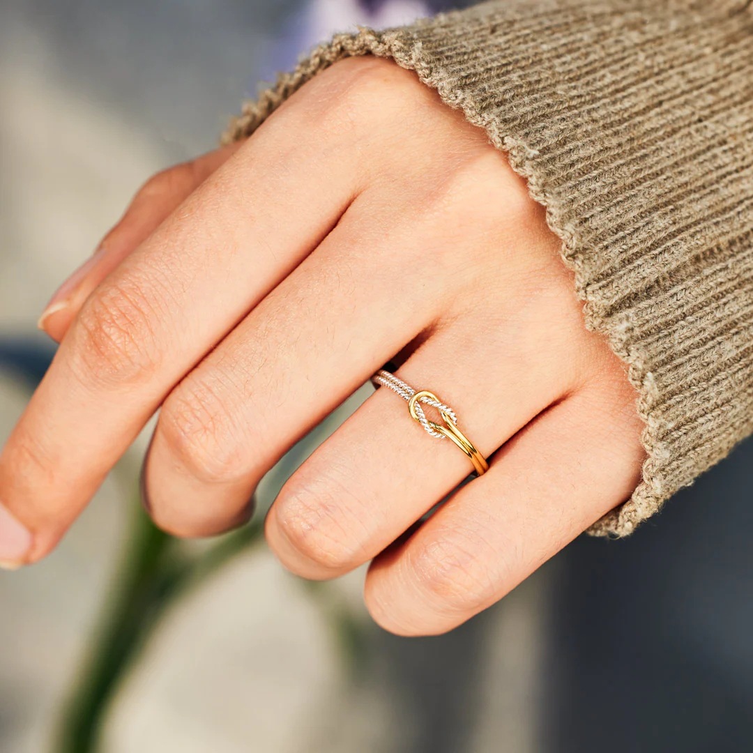 Geometric Pattern Women's Gender Plating Design 925 Sterling Silver Geometric Rings