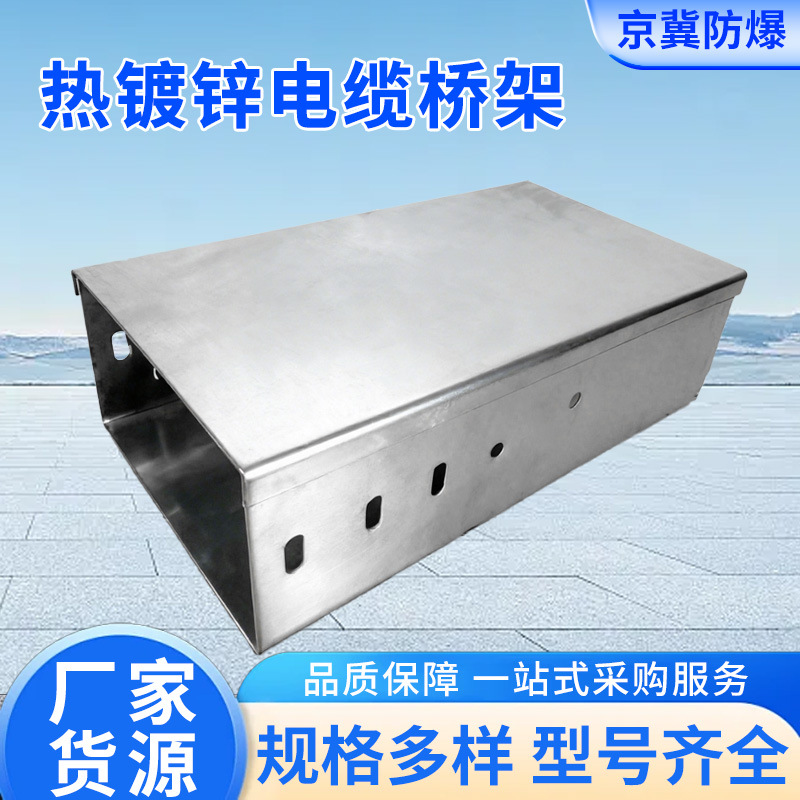 大跨距梯式热镀锌电缆桥架 批发热浸锌桥架钢制热镀锌防火桥架