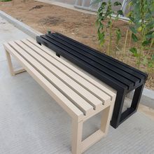 公园椅户外长椅铁艺防腐木室外商场休息区庭院排椅条椅长条凳子厂