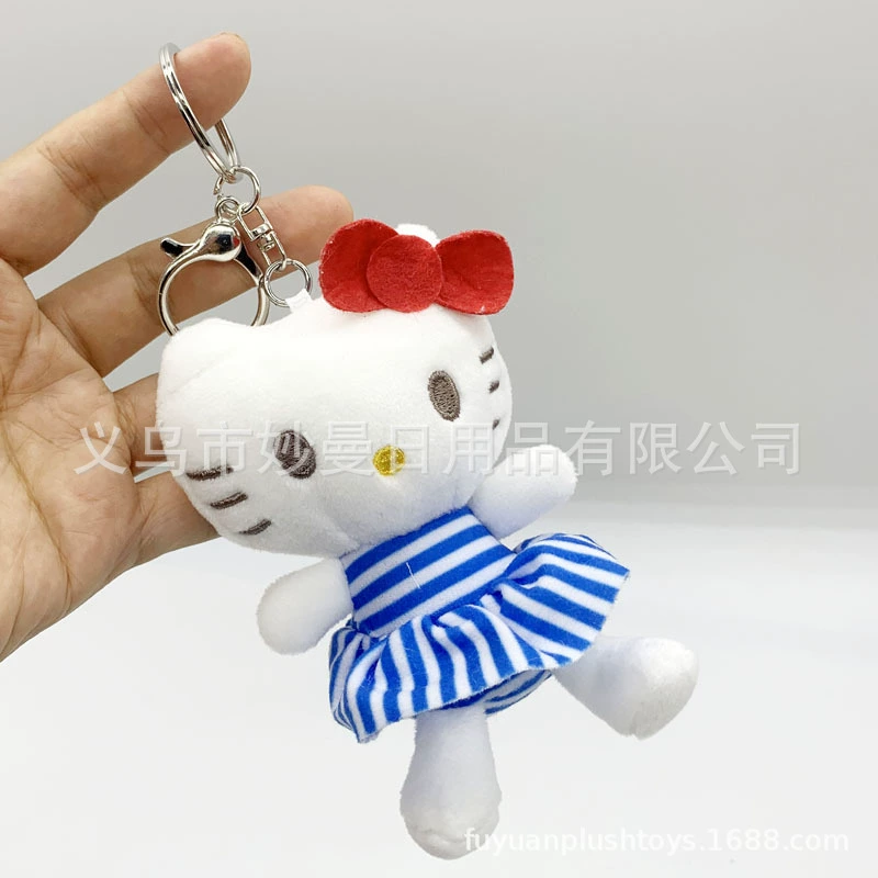 Plush pendant Hello Kitty keychain, 12 cm & 15 cm variants, assorted styles