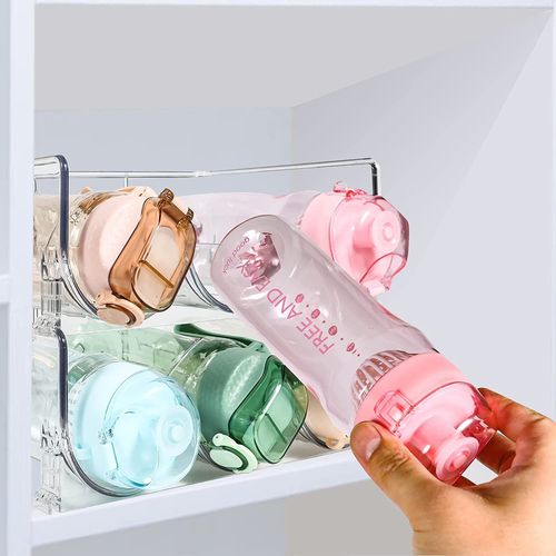 新品跨境透明水瓶架可堆叠饮料红酒展示架厨房水杯收纳架源头厂家