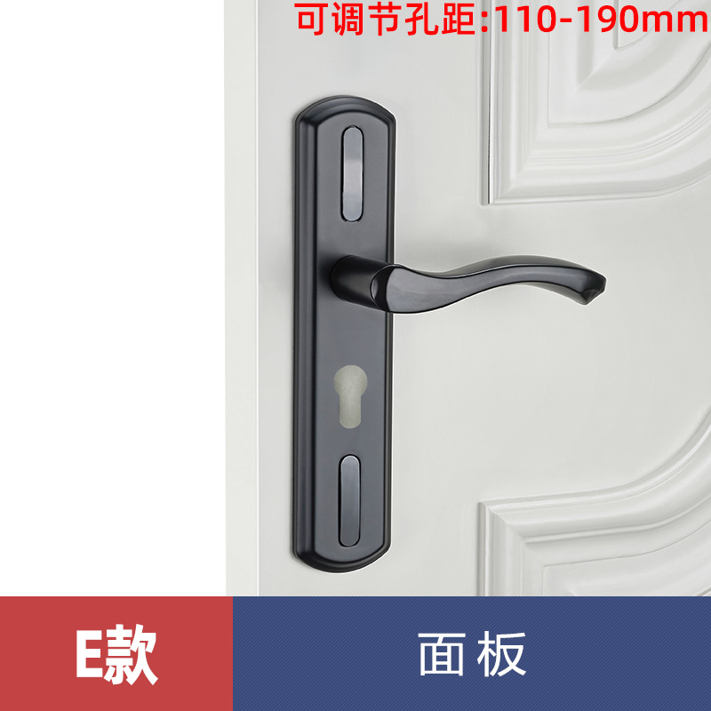 Bloqueo de puerta universal hogar manija dormitorio interior cerradura manija de la habitación manija de la cerradura de la puerta ajustable