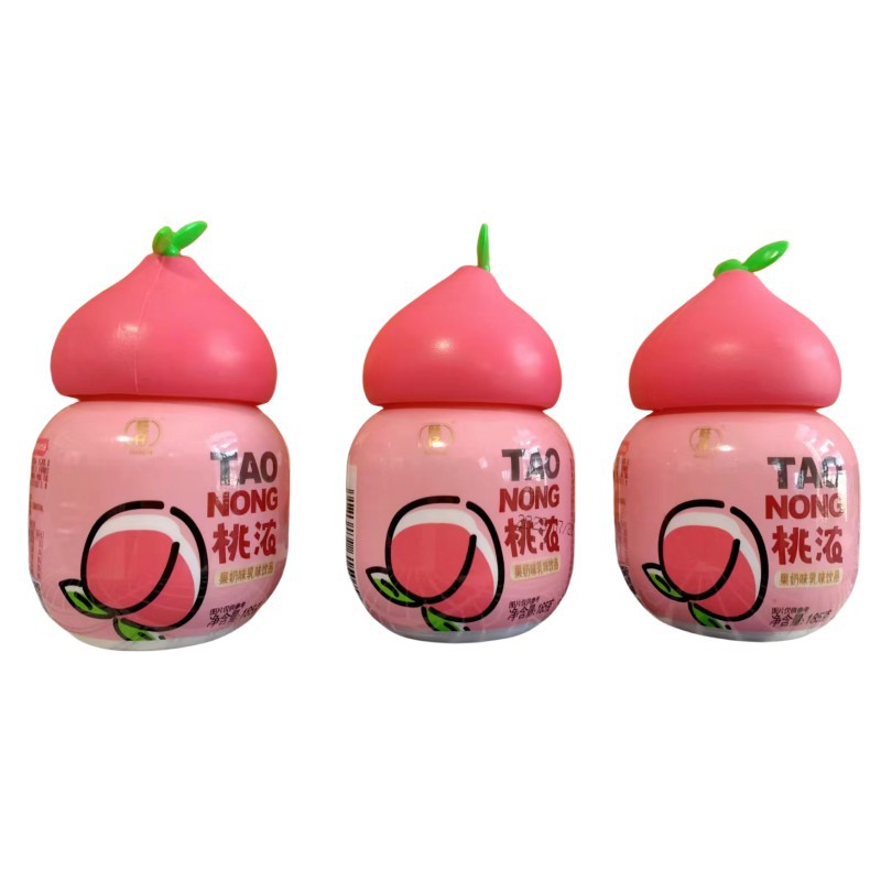 旺仔桃浓白桃味风味饮品网红儿童饮料迷你可爱型185g伴手礼小礼物 5