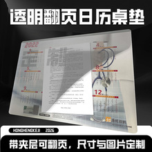 定做橡胶底PVC磨砂可掀页式翻页相框桌垫 PVC翻页鼠标垫