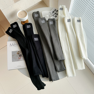 Kneecap socks women's autumn and winter hot girl pile socks cotton non-slip Japanese and Korean style jk style outer wear slimming calf socks