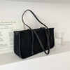 Fashionable one-shoulder bag for leisure, capacious underarm bag, 2021 collection, autumn, Korean style