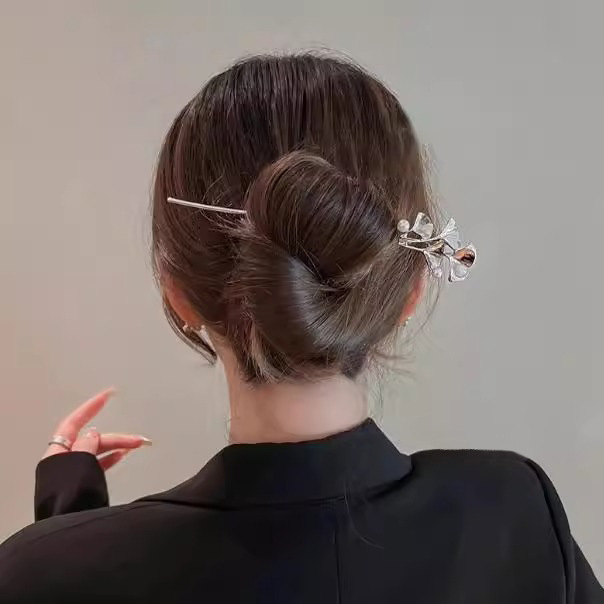 Nuevo clip de cabello chino para mujeres simples y modernos clipes de cabello de bola de metal con cheongsam clipes de cabello temperamento estilo nacional