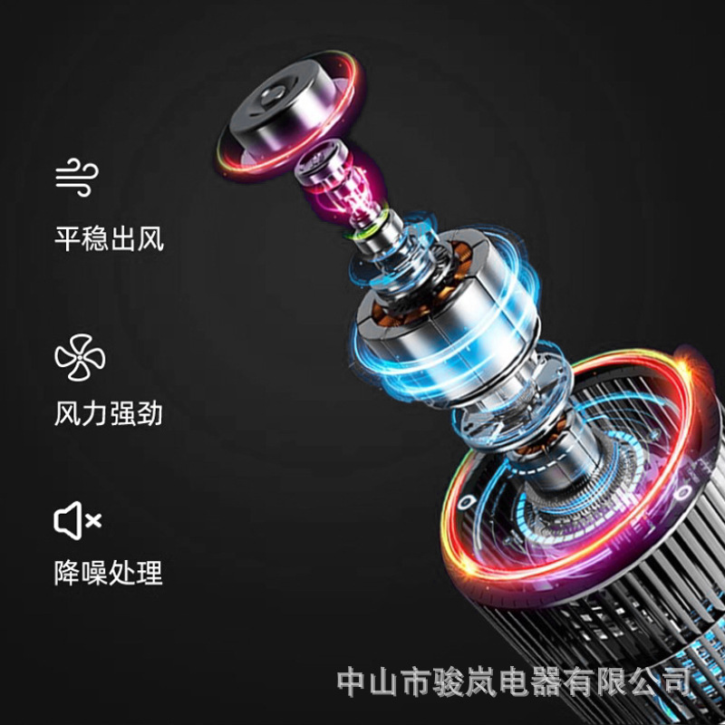 Ventilador Amoi, ventilador de piso doméstico, ventilador de viento grande, potente ahorro de energía, sonido ligero, tipo de piso vertical de escritorio, transfronterizo