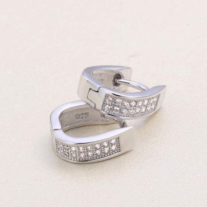 Pendientes retorcidos circulares de plata de ley 925 coreanos, pendientes, pendientes, pendientes de anillo de sentido de alto nivel de nicho simple de verano femenino