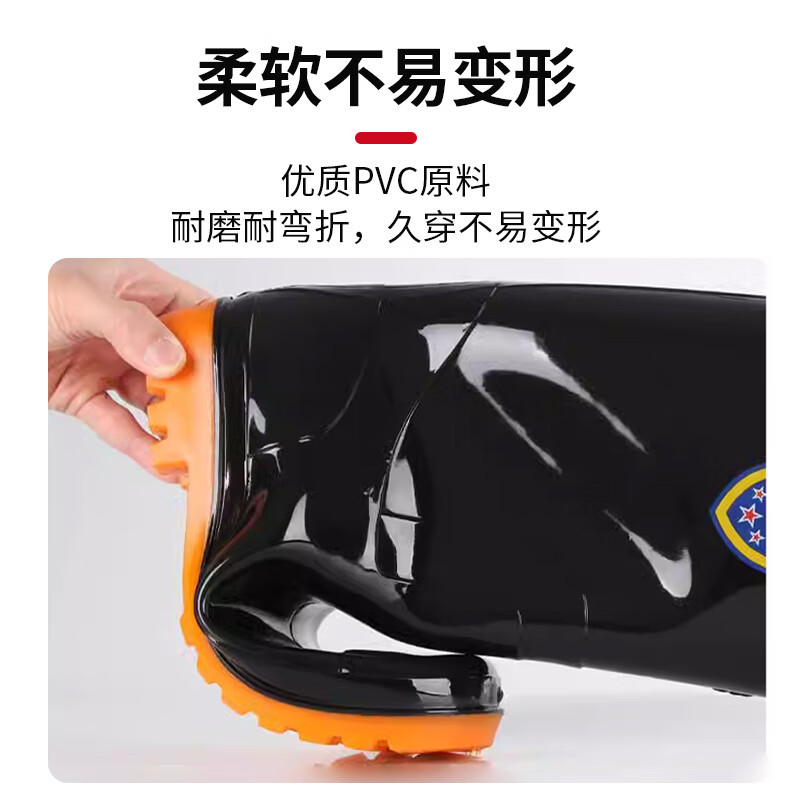 Zapatas de lluvia para hombres de alto cilindro grueso fondo antideslizante botas de lluvia caliente para llevar botas de agua resistentes al desgaste zapatos impermeables de cilindro corto mujer