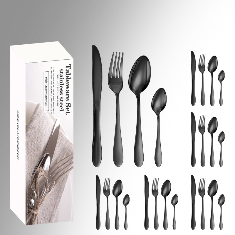 블랙 [24 피스] 화이트 제인 박스