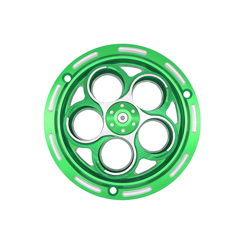 跨境摩托车风叶盖改装铝合金CNC风扇罩自动转动散热器保护盖|undefined