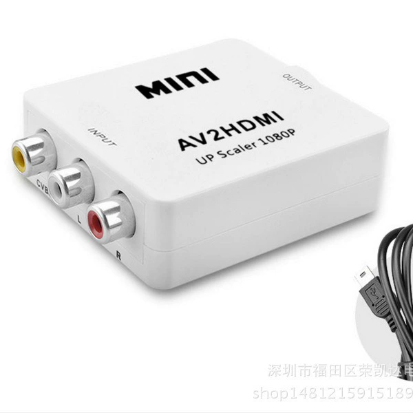 Заводской AV в HDMI конвертер 1080p, AV→HDMI конвертер