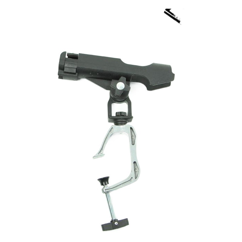 Aluminum alloy boat fishing bracket universal adjustable pole holder good strength raft fishing bracket battery fishing rod bracket